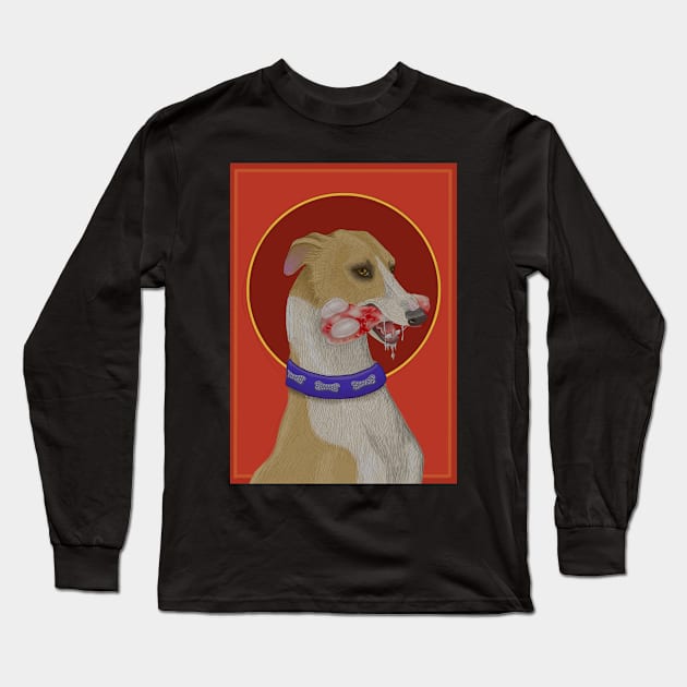 Whippet Long Sleeve T-Shirt by Artbychb